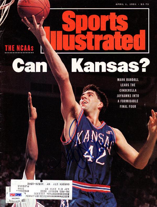 Mark Randall Autographed Sports Illustrated Magazine Kansas Jayhawks PSA/DNA #X62961 - RSA