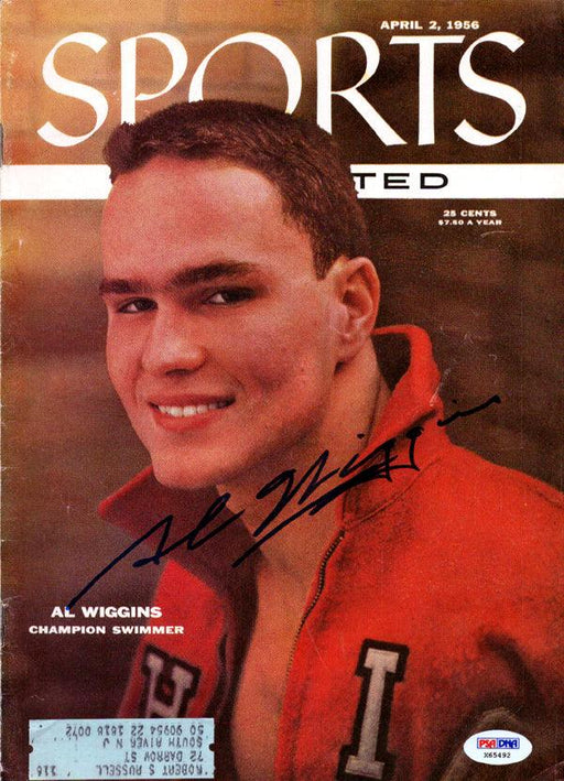 Al Wiggins Autographed Sports Illustrated Magazine Swimmer PSA/DNA #X65492 - RSA