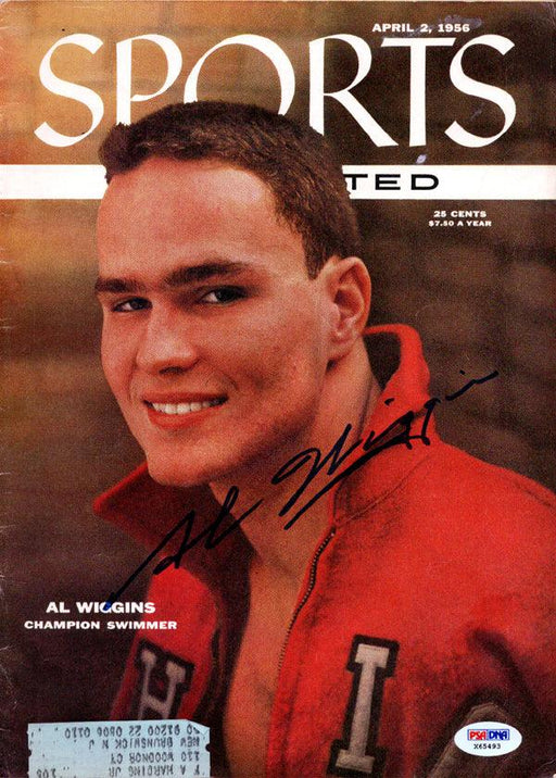 Al Wiggins Autographed Sports Illustrated Magazine Swimmer PSA/DNA #X65493 - RSA