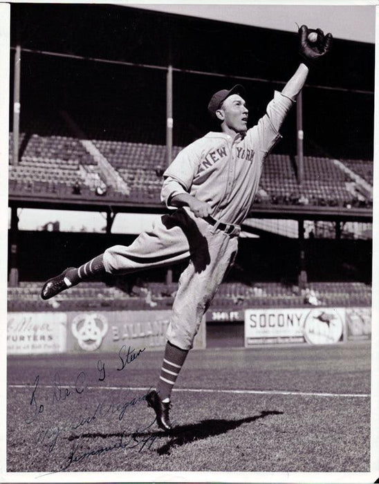 Jimmie Ripple Autographed 8x10 Photo New York Giants "To Dr. Steen Best Regards" PSA/DNA #Y01999 - RSA