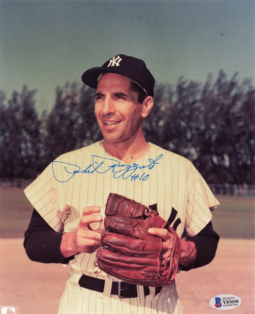 phil rizzuto signed and inscribed 10 8x10 photo bas y83650 certificate of authenticity