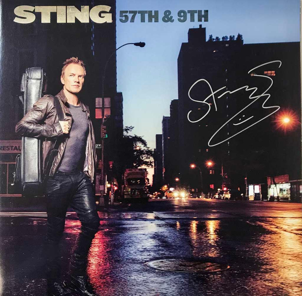 sting signed 57th and 9th album jsa z55787 certificate of authenticity