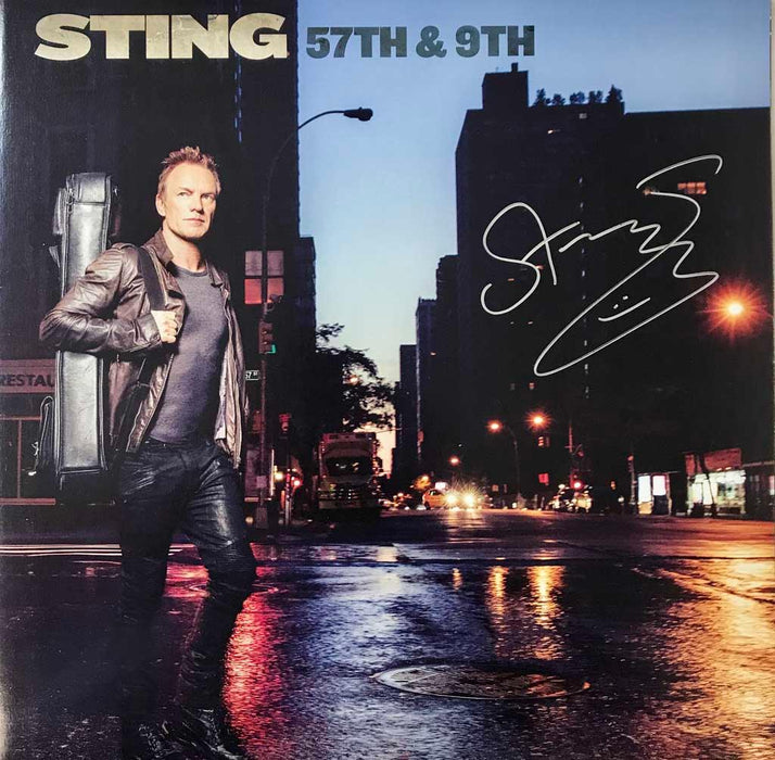 sting signed 57th and 9th album jsa z55787 certificate of authenticity