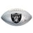 Johnathan Abram Signed Las Vegas Raiders Official NFL Team Logo Silver Football (JSA) - RSA