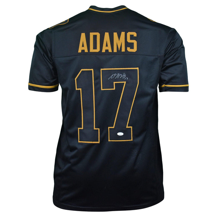 Davante Adams Signed Pro-Style Black & Gold Football Jersey (JSA) - RSA