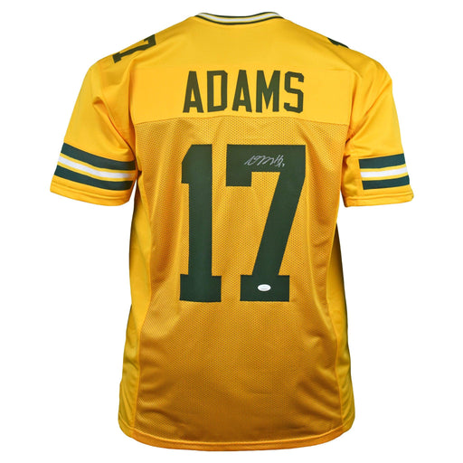 Davante Adams Signed Pro-Style Yellow Football Jersey (Beckett) - RSA