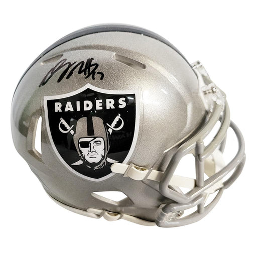 Davante Adams Signed Las Vegas Raiders Flash Speed Mini Replica Football Helmet (Beckett) - RSA