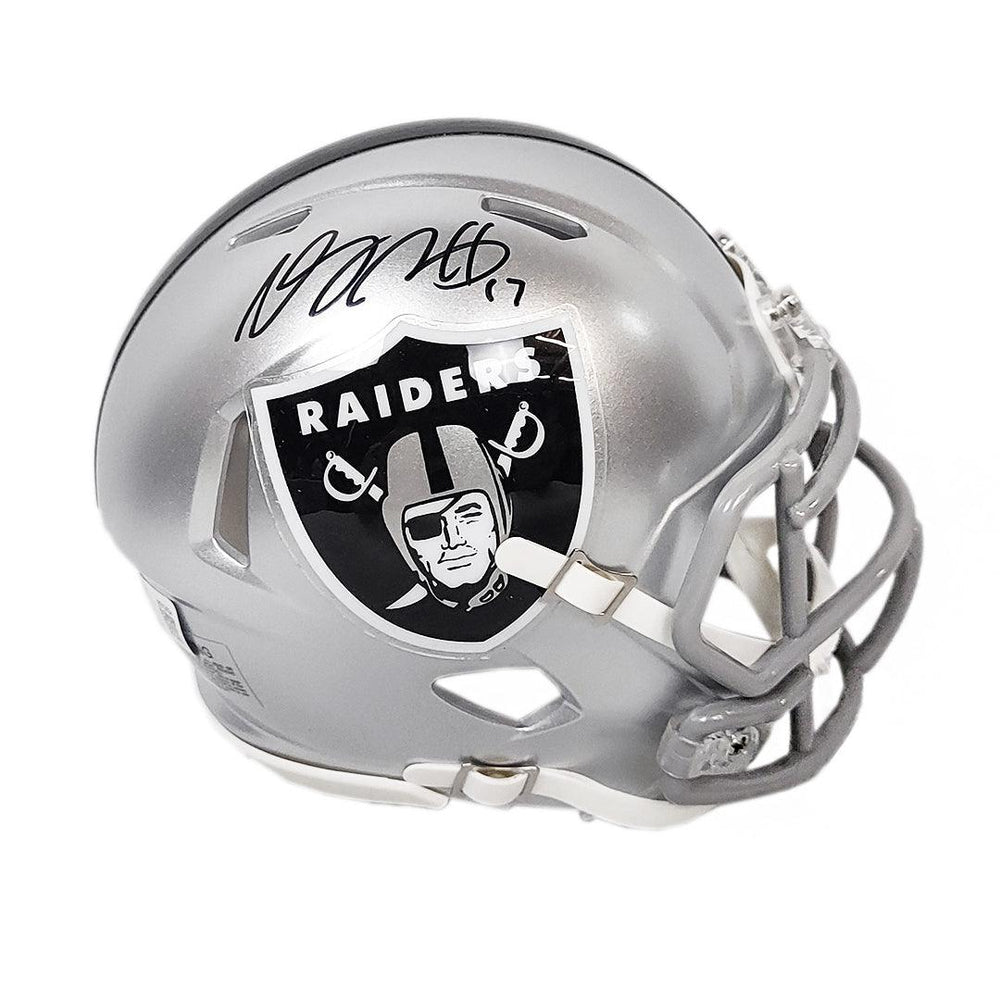 Davante Adams Signed Las Vegas Raiders Speed Mini Football Helmet (Beckett) - RSA
