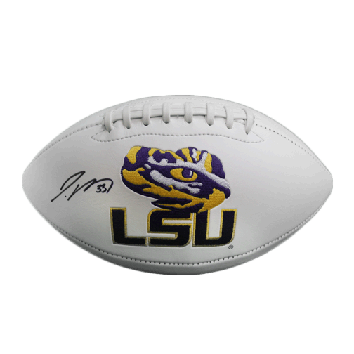 Jamal Adams Autographed LSU Full Size Logo Football (JSA) - RSA