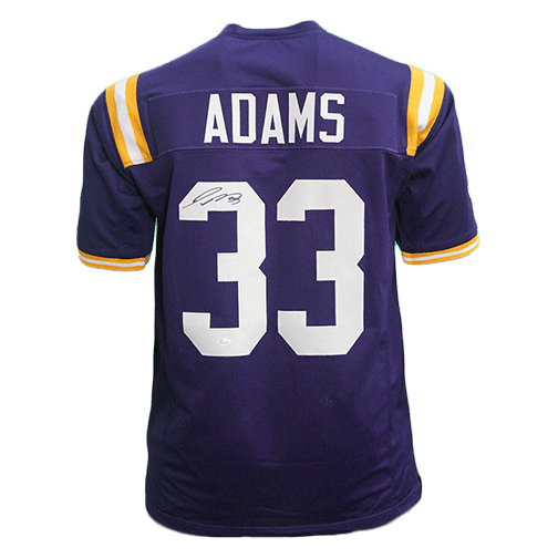 Jamal Adams LSU Tigers Autographed Football Jersey Purple (JSA) - RSA