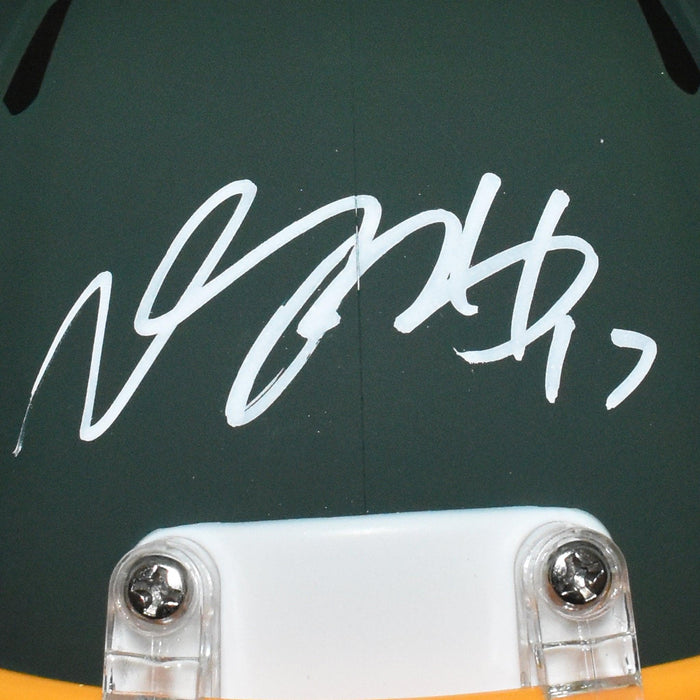 Davante Adams Signed Green Bay Packers Mini AMP Speed Football Helmet (JSA) - RSA