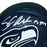 Shaun Alexander Signed Psalms Inscription Seattle Seahawks Speed Mini Football Helmet (JSA) - RSA