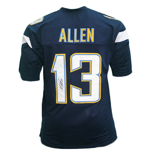 Keenan Allen Autographed Pro Style Football Jersey (JSA) Dark Blue - RSA