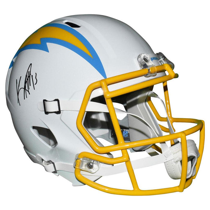 Keenan Allen Signed Los Angeles Chargers Speed Full-Size Replica White Football Helmet (Beckett) - RSA