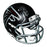 Jamal Anderson Signed Atlanta Falcons Speed Mini Replica Black Football Helmet - Grey Mask (JSA) - RSA