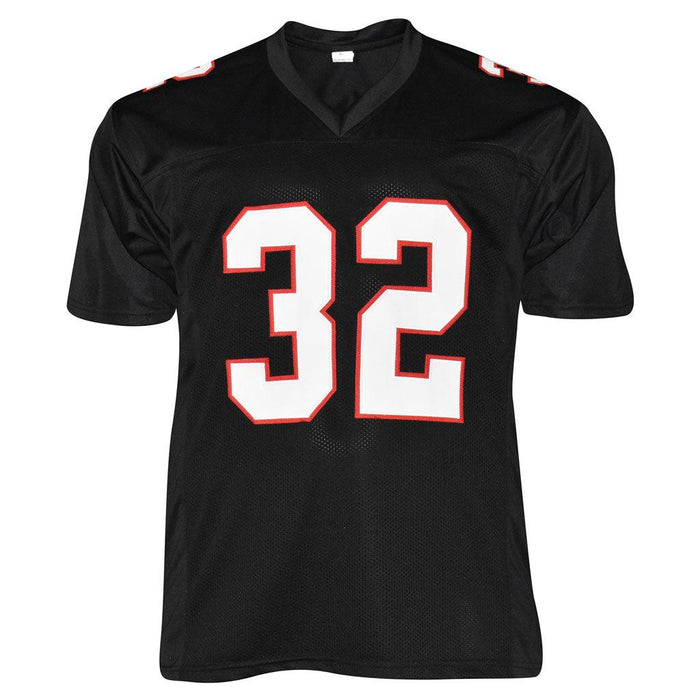 Jamal Anderson Signed Atlanta Pro Black Football Jersey (JSA) - RSA