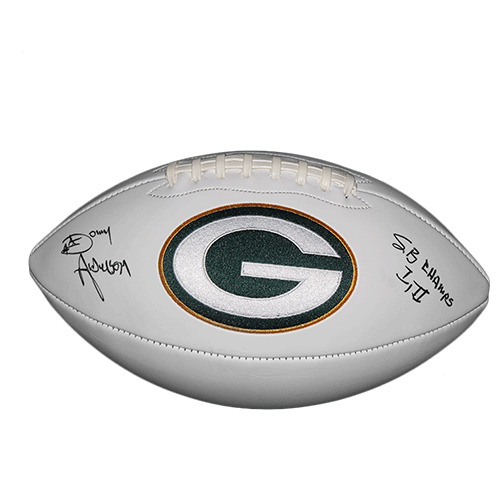 Donny Anderson #44 Green Bay Packers Super Bowl Football (JSA) - RSA