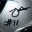 Robby Anderson Signed Carolina Panthers Speed Mini Replica Silver Football Helmet (Beckett) - RSA