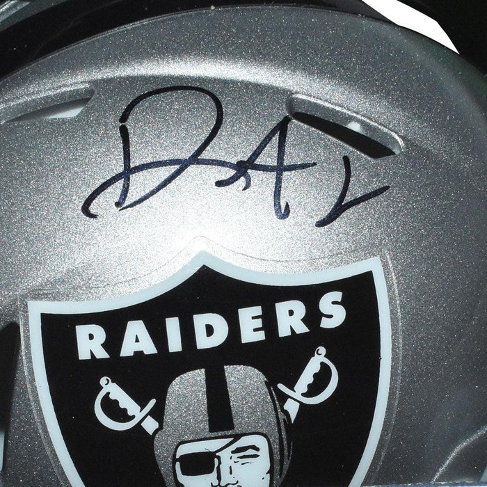 Damon Arnette Signed Las Vegas Raiders Speed Mini Replica Silver Football Helmet (JSA) - RSA