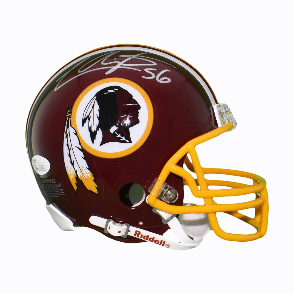 LaVar Arrington Signed Washington Redskins Mini Football Helmet