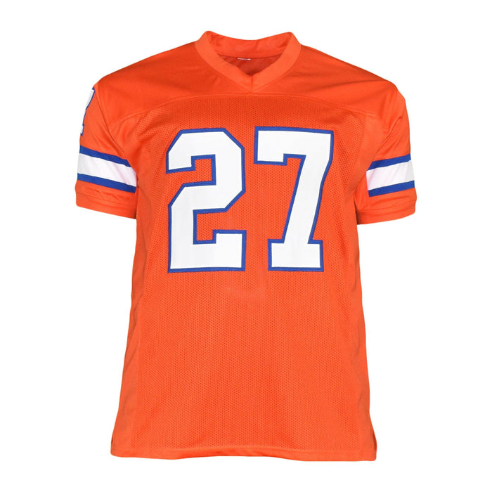 Steve Atwater Signed Pro-Edition Orange Football Jersey (JSA) - RSA
