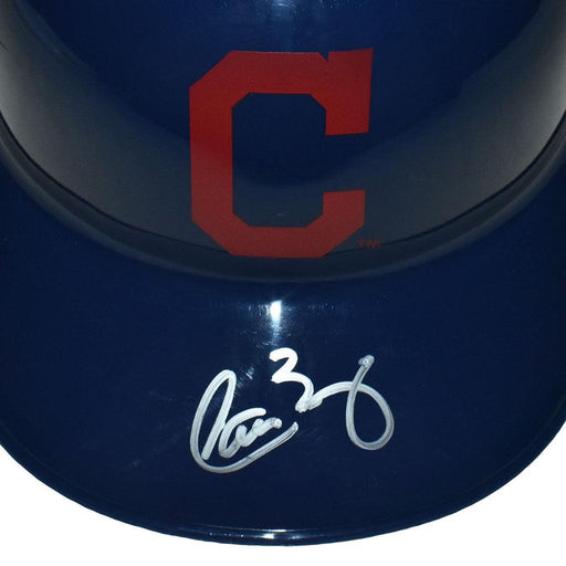 Carlos Baerga Signed Cleveland Indians Souvenir MLB Baseball Batting Helmet (JSA) - RSA