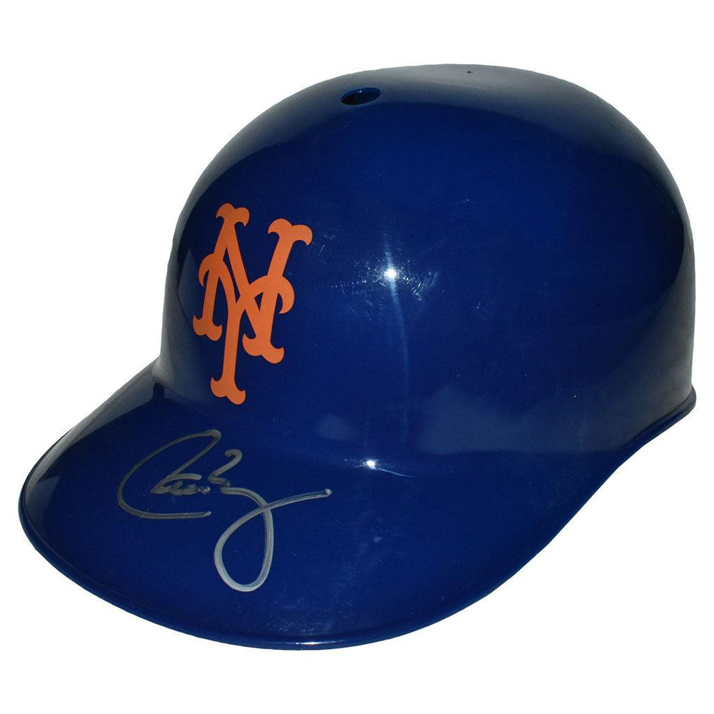 Carlos Baerga Signed New York Mets Souvenir MLB Baseball Batting Helmet (JSA) - RSA