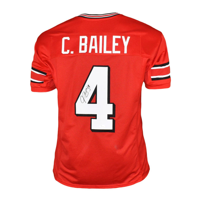 Champ Bailey Signed College-Edition Red Football Jersey (JSA) - RSA