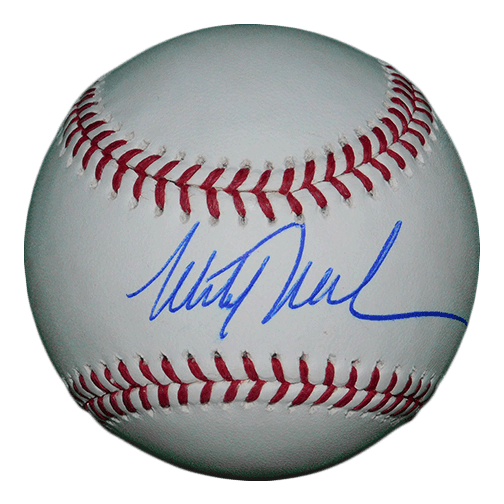Mitch Williams Autographed Logo Baseball (JSA) - RSA