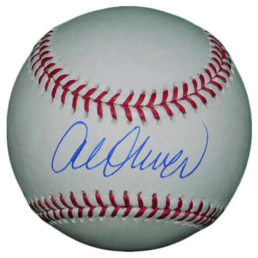 Al Oliver Autographed Official Major League Logo Baseball (JSA ) - RSA