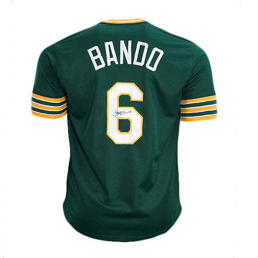 Sal Bando Signed Oakland Pro Edition Baseball Jersey Green (JSA) - RSA