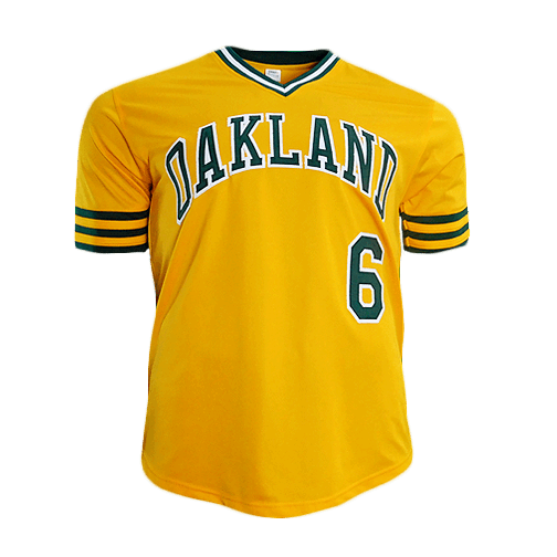 Sal Bando Signed Oakland Pro Edition Baseball Yellow Jersey (JSA)