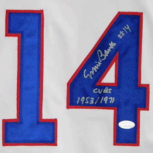 Ernie Banks Signed '53-'71 Cubs Pro Edition Chicago Baseball Jersey (PSA) - RSA