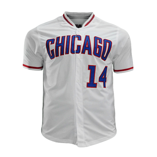 Ernie Banks Signed '53-'71 Cubs Pro Edition Chicago Baseball Jersey (PSA) - RSA