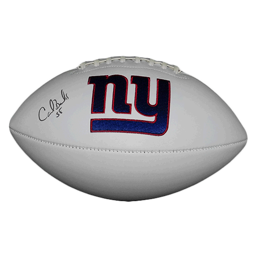 Carl Banks Autographed New York Giants Logo Football (JSA) - RSA