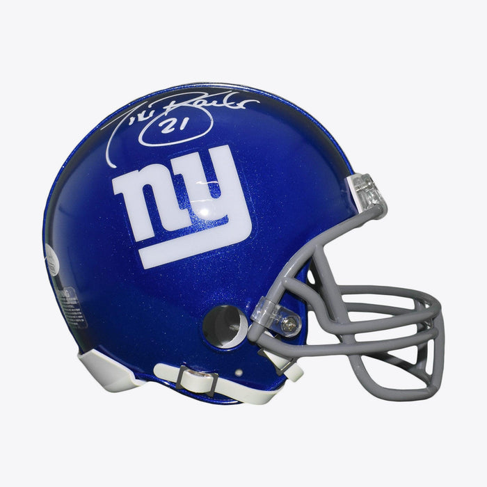 Tiki Barber Signed New York Giants Mini Football Helmet (JSA) - RSA