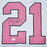 Tiki Barber Signed New York Pro Pink Football Jersey (JSA) - RSA