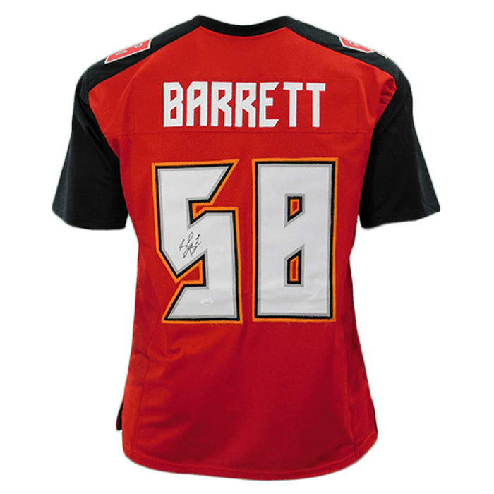 Shaquil Barrett Signed Red Pro-Edition Jersey (JSA) - RSA