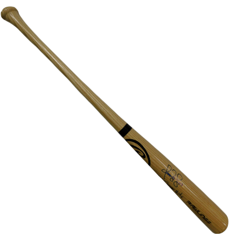 Omar Vizquel Autographed Full Size Rawlings Blonde Baseball Bat (JSA) "2877 Career Hits" Inscription - RSA
