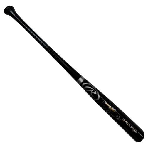Omar Vizquel Autographed Full Size Rawlings Black Baseball Bat (JSA) "2877 Career Hits" Inscription - RSA