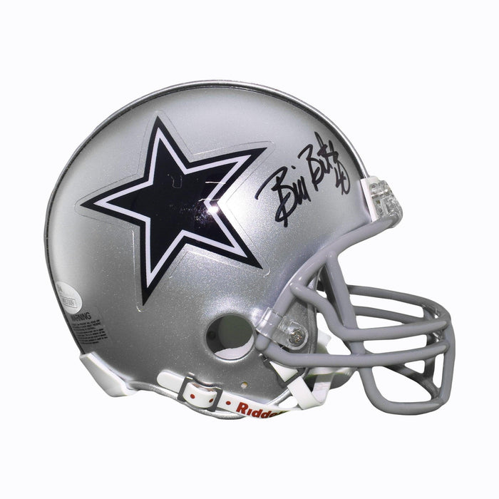 Bill Bates Signed Dallas Cowboys Mini Football Helmet (JSA) - RSA