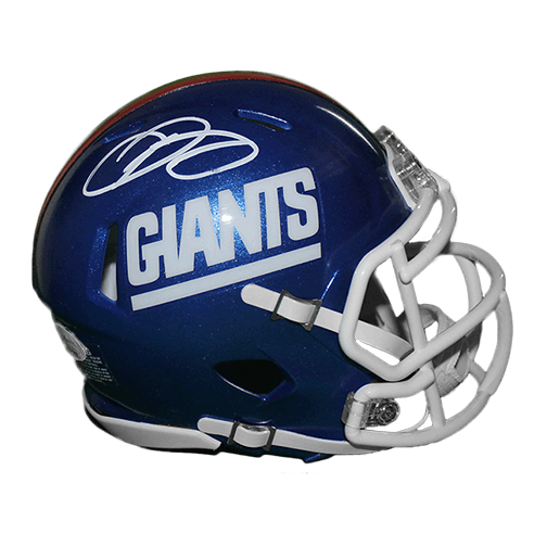 Odell Beckham Jr New York Giants Football Autographed Mini Replica SPEED Helmet (JSA) - RSA