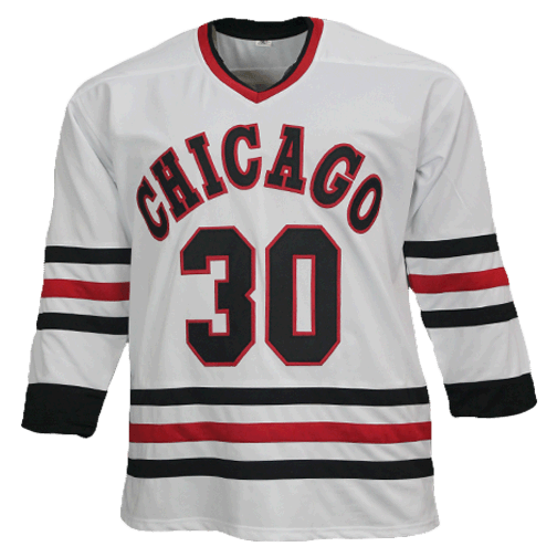 Ed Belfour Autographed White Chicago Pro Style Hockey Jersey JSA - RSA
