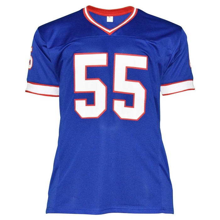 Cornelius Bennett Signed Buffalo Blue Football Jersey (JSA) - RSA