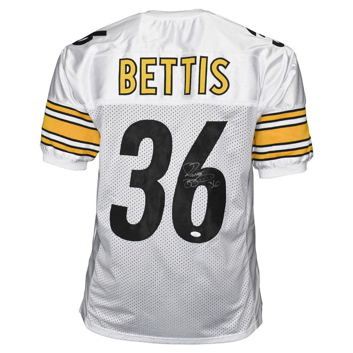 Jerome Bettis Signed Pittsburgh Pro White Football Jersey (JSA) - RSA
