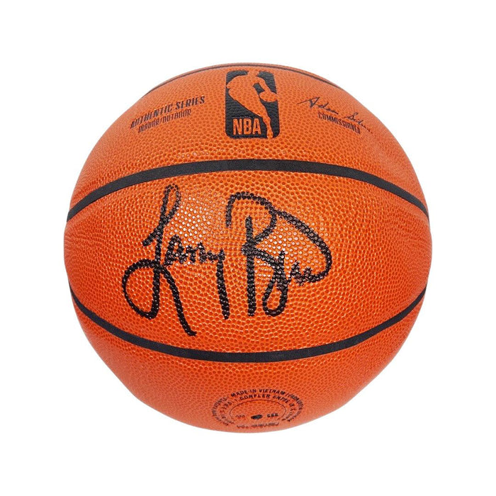 Larry Bird Signed Wilson NBA Authentic Series Basketball Black Ink (JSA) - RSA