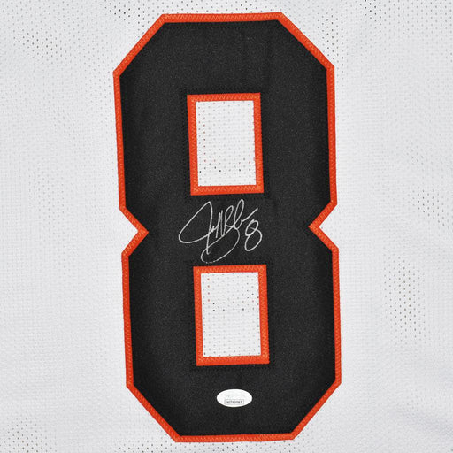 Jeff Blake Signed Cincinnati Pro White Football Jersey (JSA) - RSA