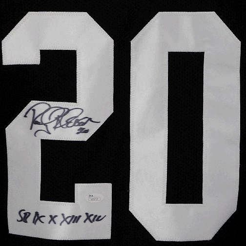 Rocky Bleier Signed SB IX, X, XIII, XIV Pro Edition Black Football Jersey (JSA) - RSA
