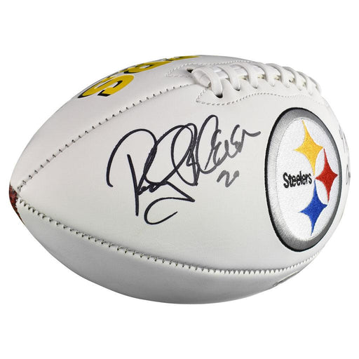 Rocky Bleier Signed Pittsburgh Steelers Logo Football 4x SB Champ Inscription (JSA) - RSA