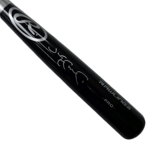 Jim Edmonds Autographed Full Size Rawlings Black Baseball Bat (JSA) - RSA